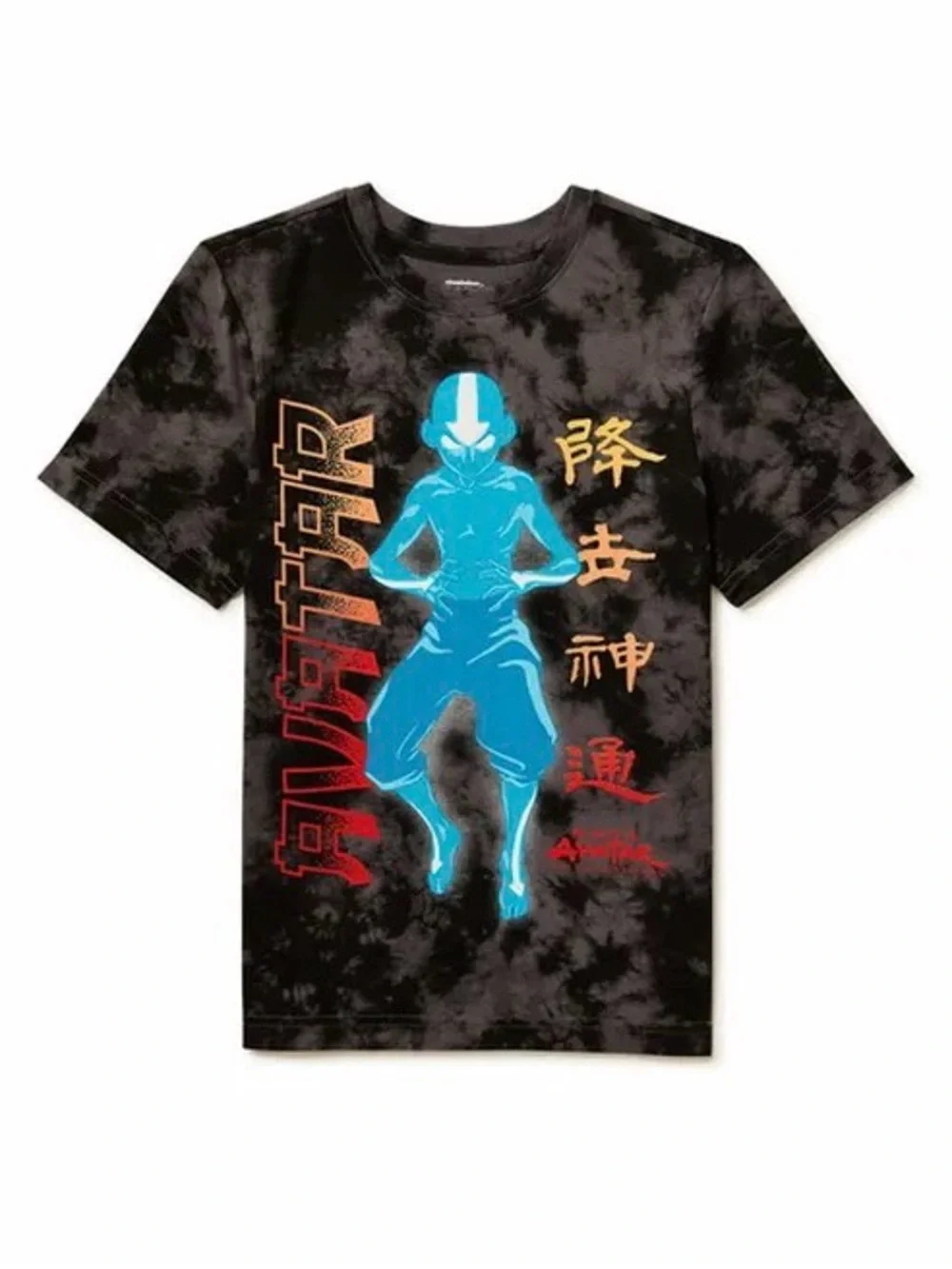 Avatar The Last Airbender Boys’ Graphic T-Shirt Size XL Gray Tie Dye